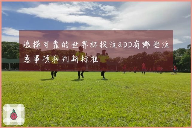 选择可靠的世界杯投注app有哪些注意事项和判断标准